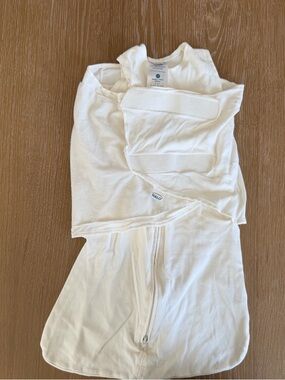 Halo Cream Swaddle Sleep Sack with Secure Velcro